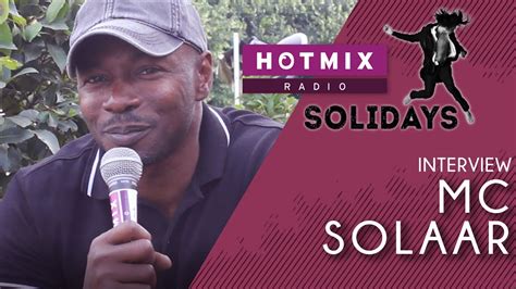 Solidays Mc Solaar Interview Hotmixradio Youtube