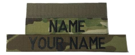 Multicam Ocp Custom Name Tape With Fastener Sew On Us Army Military