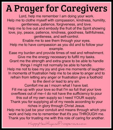 A Prayer For Caregivers Prayer For Caregivers Caregiver Quotes Prayers