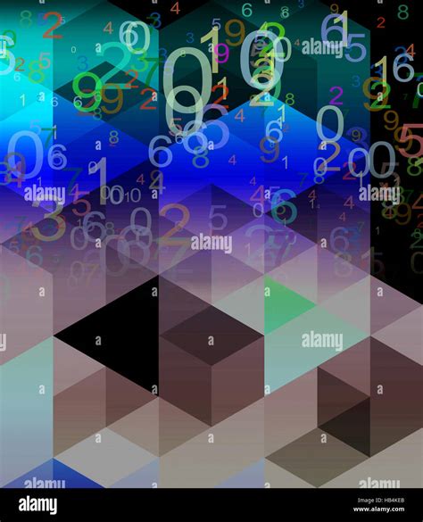 Abstract Numbers Background Stock Photo Alamy
