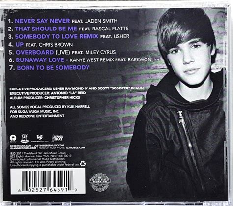 Cd Justin Bieber Never Say Never The Remixes Importado Dd R 7894
