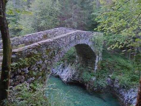 Napoleon Bridge Over River Nadiža Travel Slovenia