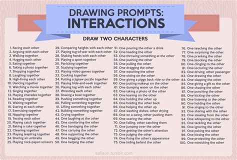 100 Character Interaction Ideas To Help Hone Your Simple Things
