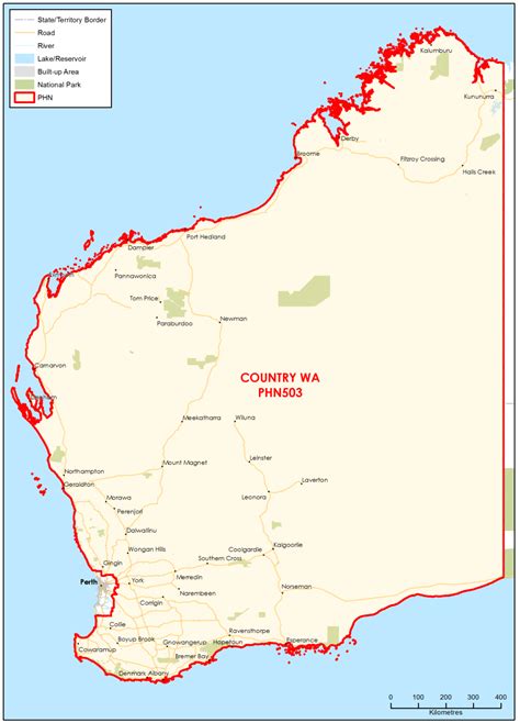 Country Western Australia Primary Health Network Phn Map