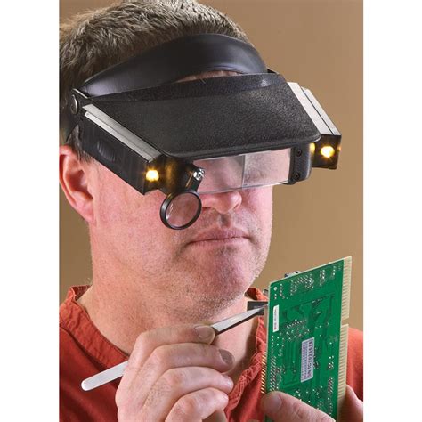 illuminated headband magnifier 158884 hobby and craft at sportsman s guide