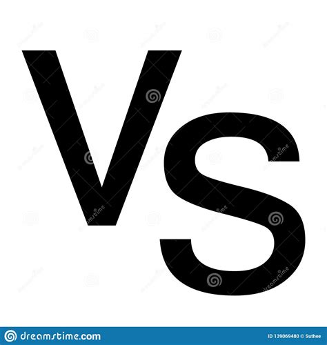 Versus Vs Letters Icon On White Background. Flat Style. Versus Logo For ...