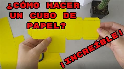 Cómo Hacer Un Cubo De Papel Fácil Y Rápido 🎁 🎁 🎁 2023 Youtube