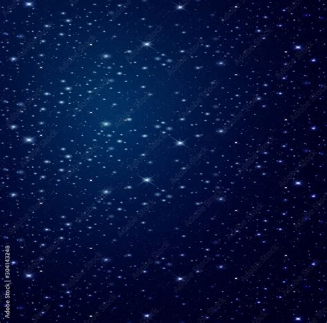 Night Sky Background With Beautiful Stars Magic Stars Shining On