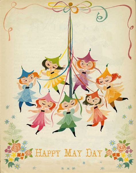 Happy May Day Card Cover Vintage Cards Stock And Scrapbooking And