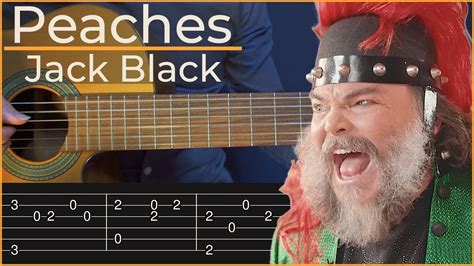 Peaches Jack Black Simple Guitar Tab Youtube