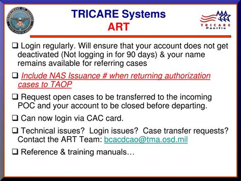 Ppt Taop Tricare Advanced Course 2010 Tricare Systems Powerpoint