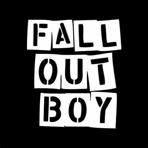 Fall Out Boy Black And White Logo