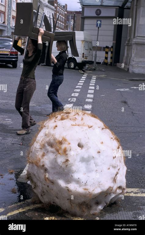 Snowballs In Midsummer Andy Goldsworthy Installation Giant Snowball