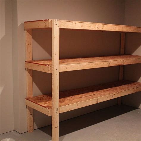 Diy Garage Storage Shelves Plans Cool How To Build Shelves In A