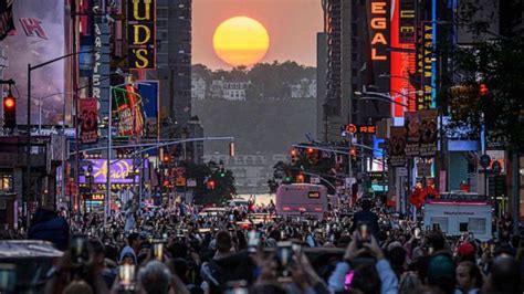 Theres Still Time To See Manhattanhenge Sunset Good Morning America