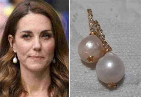 Kate Middleton Baroque Pearl Earrings Pearl Drop Gold Etsy