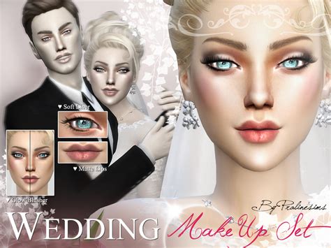 Sims 4 Ccs The Best Wedding Makeup Set By Pralinesims