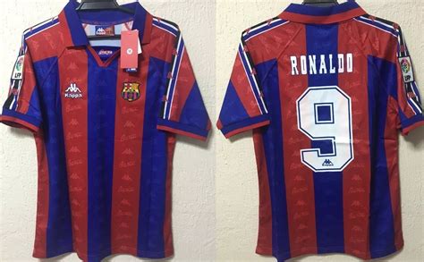 Fc Barcelona 1996 1997 Shirt Jersey Ronaldo Nazario Barca Etsy