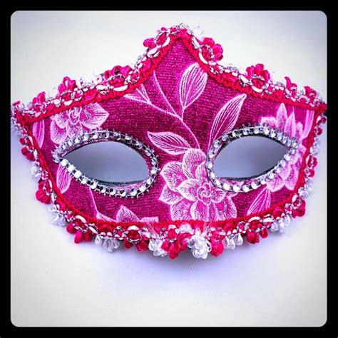 Party Supplies Pink Mardi Gras Mask Nwt Poshmark