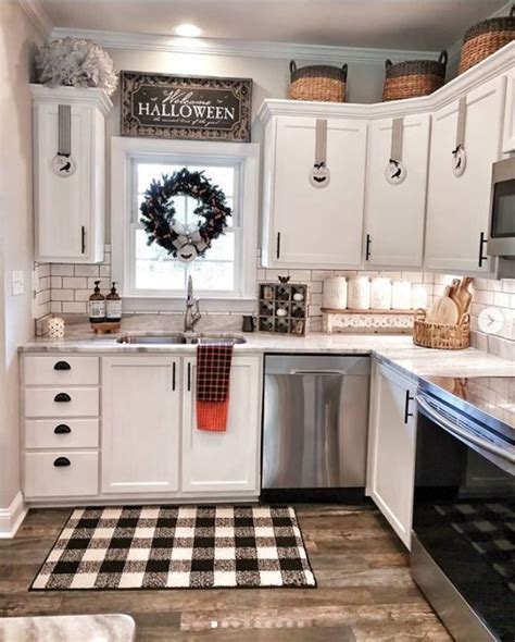 19 Best Black And White Buffalo Plaid Home Decor Ideas Of Life And Lisa White Kitchen Decor