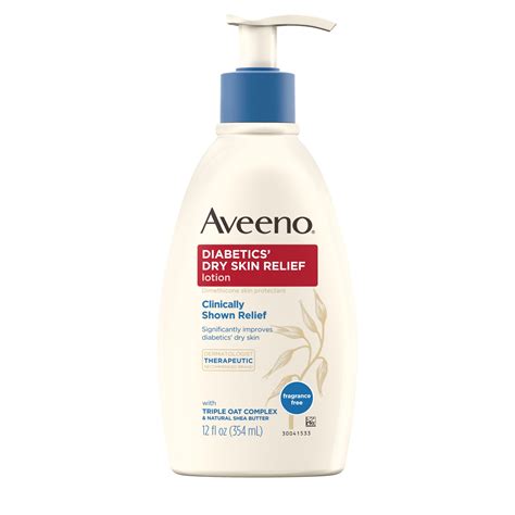 Aveeno Diabetics Dry Skin Relief Lotion Fragrance Free 12 Fl Oz