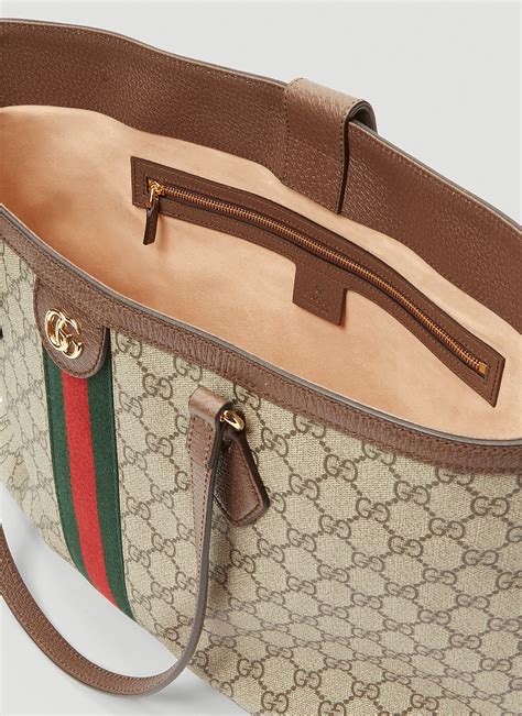 Gucci Ophidia Tote Bag In Beige Ln Cc