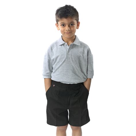 Brand New Only Uniform School Kids Shorts Boys Teflon Zip
