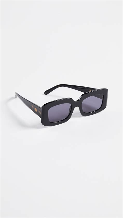Karen Walker Loveville Sunglasses In Blackblack Black