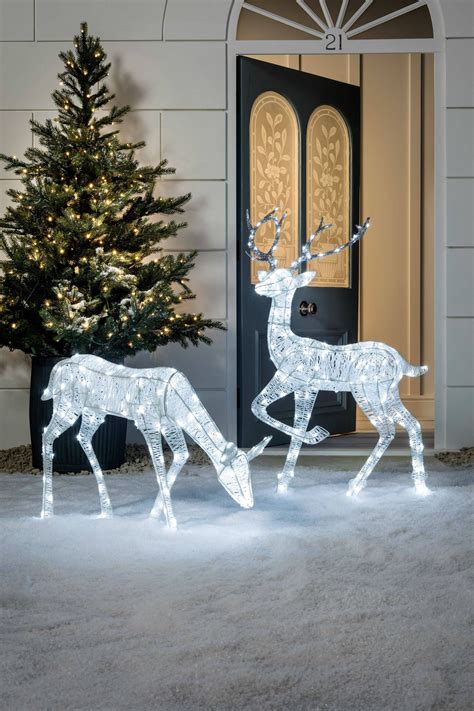 Rattan Reindeer Christmas Decorations More Image Visit