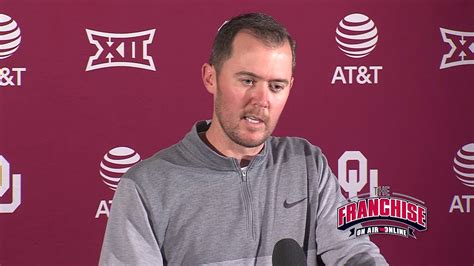 West Virginia Weekly Press Conference Lincoln Riley Youtube