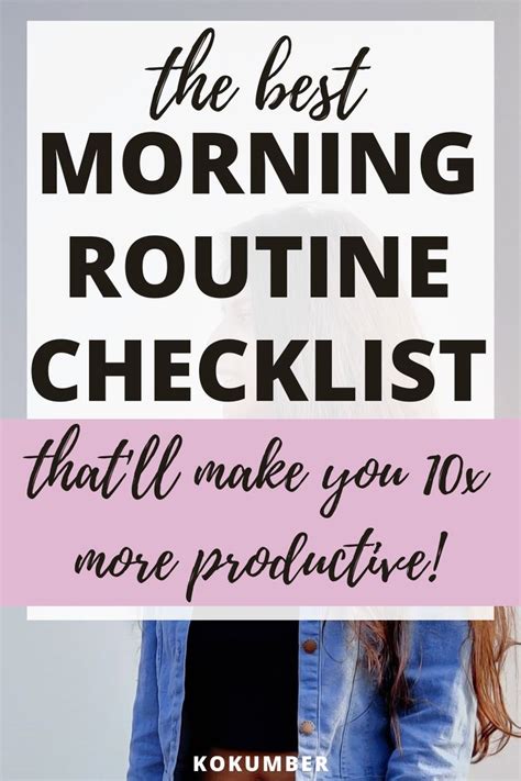 The Perfect Morning Routine Checklist For Beginners Morning Routine