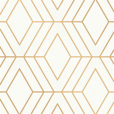 Gold Cream Wallpaper Fine Decor Geometric Metallic Glitter Marble