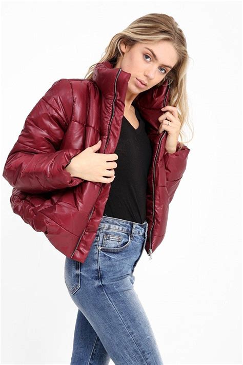 Womens Puffer Cropped Fashion Puffa Winter Warm Top Quilted Coat Jacket