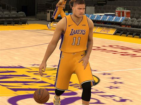 Los Angeles Lakers Home Jersey For NBA 2K17 With Wish Logo By Ama2k