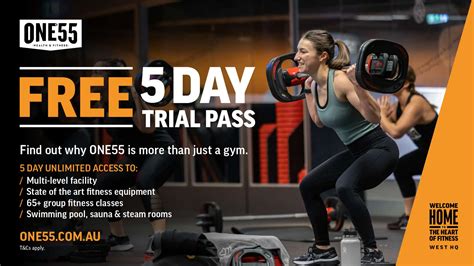 5 Day Trial Pass One55 Fitness