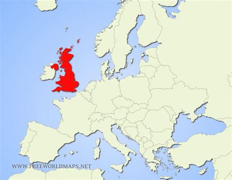 United Kingdom On World Map Carolina Map