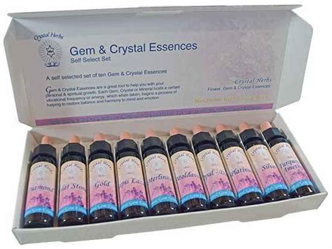 10ml Gem And Crystal Essence Self Select Set Ten Essences Crystal