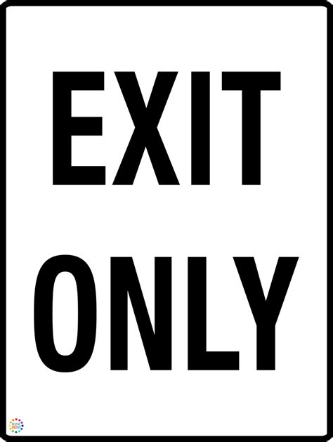 Exit Only Sign K2k Signs Australia