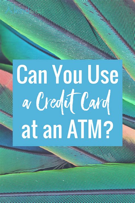 It's the only way to get boosts—instant discounts that work at places where you want to spend. Can You Use a Credit Card at an ATM? - LendEDU