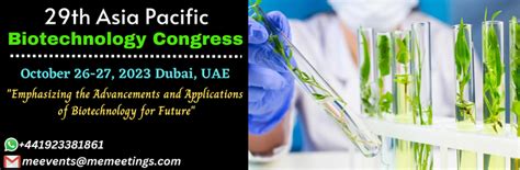 Biotech Asia Pacific 2023 29 Th Asia Pacific Biotechnology Congress