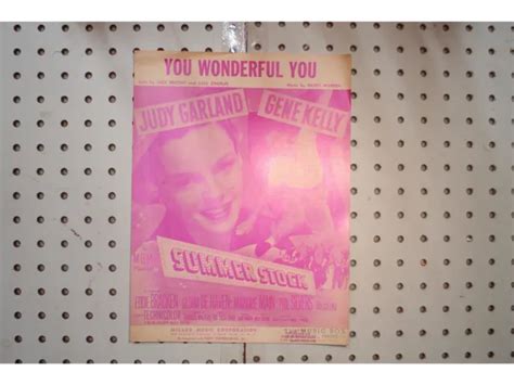 1950 you wonderful you judy garland gene kelly summer stock sheet music 15 71 picclick