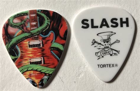 Slash Signature Guitar Painting Art Guitar Pick Dunlop 2012 Limited