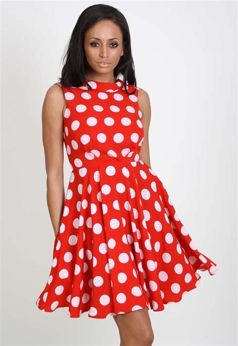 Again With The Polka Dots Polka Dots Outfit Dot Dress Red Dress