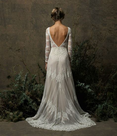 Aurora Long Sleeve Lace Wedding Dress Dreamers And Lovers