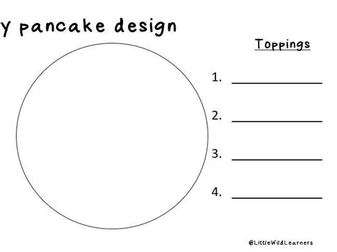 Design A Pancake Sheet Pancake Day Teaching Resources