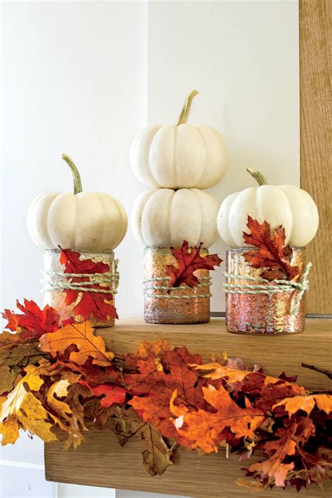 Dining room with brown curtain and hardwood floor. Easy Pumpkin Decorating Ideas - Southern Living