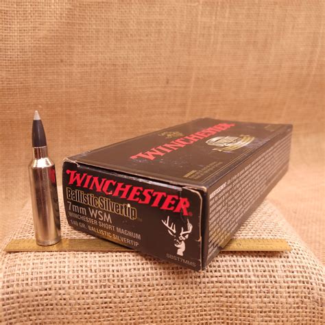 Winchester 7mm Wsm 140 Gr Ballistic Silvertip Box Of 20 Old Arms
