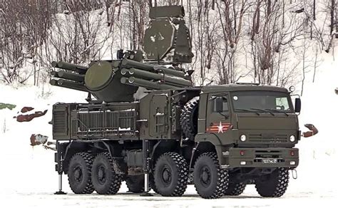 The Battery Of The Upgraded Pantsir S1m Air Defense Missile Systems