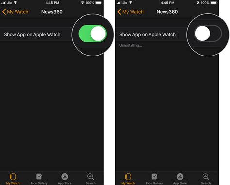 silmek Apple Watch İPhone'dan Uygulamalar