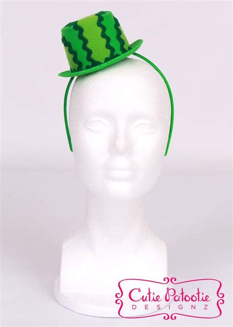 Marvelous Melon Green Watermelon Mini Top Hat Headband By